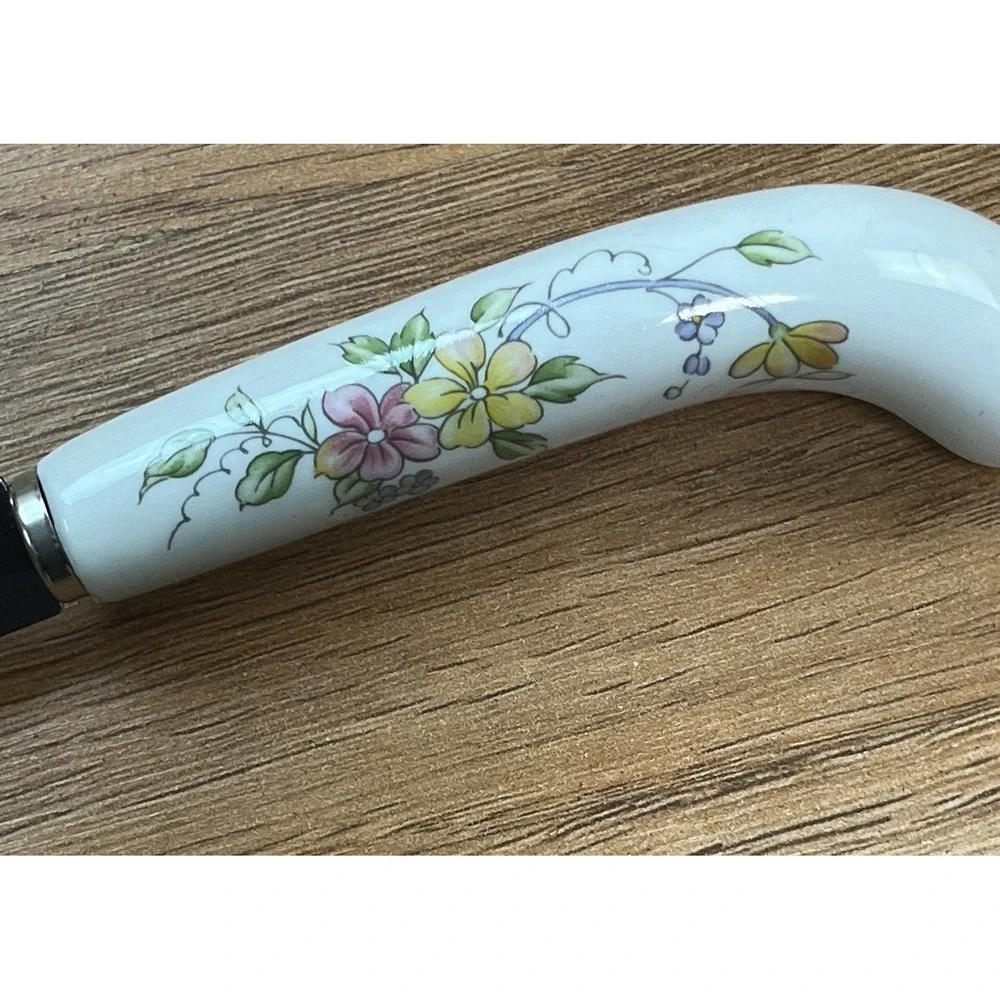 Andrea by Sadek Vintage Floral Cheese Knife with‎ Forked Tip
